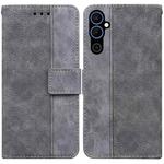 For Tecno Pova Neo 2 Geometric Embossed Leather Phone Case(Grey)