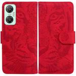 For Infinix Hot 20 5G Tiger Embossing Pattern Leather Phone Case(Red)