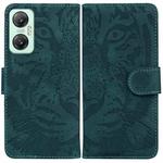 For Infinix Hot 20 5G Tiger Embossing Pattern Leather Phone Case(Green)