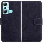 For Infinix Hot 20i Tiger Embossing Pattern Leather Phone Case(Black)