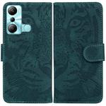For Infinix Hot 20i Tiger Embossing Pattern Leather Phone Case(Green)