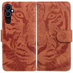 For Tecno Pova Neo 2 Tiger Embossing Pattern Leather Phone Case(Brown)