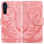 For Tecno Pova Neo 2 Tiger Embossing Pattern Leather Phone Case(Pink)