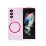 For Samsung Galaxy Z Fold4 Skin Feel MagSafe Magnetic Phone Case(Pink)