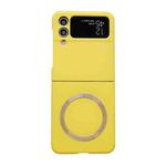 For Samsung Galaxy Z Flip3 5G Skin Feel MagSafe Magnetic Phone Case(Yellow)