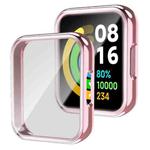 For Xiaomi Redmi Watch 2 TPU Hollow Watch Protective Case with Protective Film(Pink)