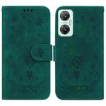 For Infinix Hot 20 5G Butterfly Rose Embossed Leather Phone Case(Green)