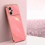For OPPO K10 Pro XINLI Straight 6D Plating Gold Edge TPU Phone Case(Hawthorn Red)