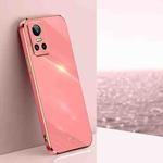 For Realme GT Neo 3 XINLI Straight 6D Plating Gold Edge TPU Phone Case(Hawthorn Red)