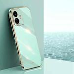 For vivo Y77 5G Global XINLI Straight Edge 6D Electroplate TPU Phone Case(Mint Green)