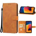 For Doogee V30 5G Leather Phone Case(Brown)