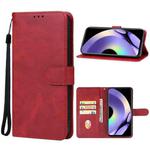 For Realme 10 Pro Leather Phone Case(Red)