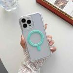 For iPhone 14 Pro 3 in 1 MagSafe Magnetic Phone Case(Cyan-blue)