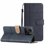 For Xiaomi Redmi 10A Business Style Cowhide Texture Leather Phone Case(Blue)