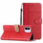 For Xiaomi Redmi A1 Business Style Cowhide Texture Leather Phone Case(Red)