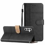 For Samsung Galaxy A14 5G Business Style Cowhide Texture Leather Phone Case(Black)