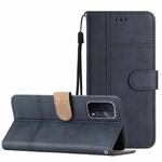 For OPPO A74 5G / A54 5G Business Style Cowhide Texture Leather Phone Case(Blue)