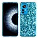 For Xiaomi 12T Pro Glitter Powder Shockproof TPU Protective Case(Blue)