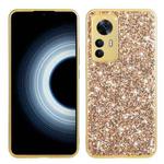 For Xiaomi 12T Pro Glitter Powder Shockproof TPU Protective Case(Gold)