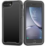 For iPhone 8 Plus & 7 Plus Frame Series TPU + PC Dust-proof Scratch-proof Drop-proof Protective Case(Grey)