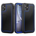 For iPhone 11 Frame Series TPU + PC Dust-proof Scratch-proof Drop-proof Protective Case(Blue)