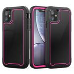 For iPhone 11 Frame Series TPU + PC Dust-proof Scratch-proof Drop-proof Protective Case(Rose Red)
