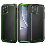 For iPhone 11 Pro Max Frame Series TPU + PC Dust-proof Scratch-proof Drop-proof Protective Case(Green)