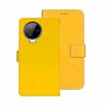 For Infinix Note 12 Pro 4G idewei Crazy Horse Texture Leather Phone Case(Yellow)