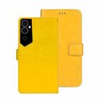 For Tecno Pova Neo 2 idewei Crazy Horse Texture Leather Phone Case(Yellow)