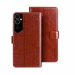 For Tecno Pova Neo 2 idewei Crazy Horse Texture Leather Phone Case(Brown)