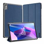 For Lenovo Tab P11 Gen 2 11.5 DUX DUCIS Domo Series Magnetic Flip Leather Tablet Case(Blue)