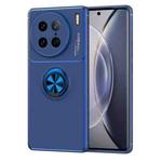 For vivo X90 Pro Metal Ring Holder TPU Phone Case(Blue)