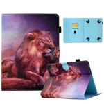 For 7 inch Tablet Electric Pressed TPU Leather Tablet Case(Lion King)