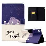 For Samsung Galaxy Tab A7 Lite Electric Pressed TPU Leather Tablet Case(Lazy Cat)