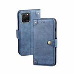 For Huawei nova Y61 4G idewei Retro Texture Leather Phone Case(Blue)