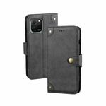 For Huawei nova Y61 4G idewei Retro Texture Leather Phone Case(Black)