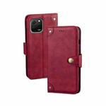 For Huawei nova Y61 4G idewei Retro Texture Leather Phone Case(Red)