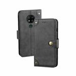 For Oukitel C19 Pro idewei Retro Texture Leather Phone Case(Black)