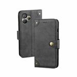 For Realme 10 5G idewei Retro Texture Leather Phone Case(Black)