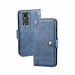For ZTE Axon 30S idewei Retro Texture Leather Phone Case(Blue)