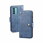 For ZTE Blade A72 4G idewei Retro Texture Leather Phone Case(Blue)