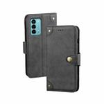 For ZTE Blade A72 4G idewei Retro Texture Leather Phone Case(Black)