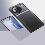 For vivo X90 Armor Clear TPU Hard PC Phone Case(Matte Black)