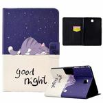 For Samsung Galaxy Tab A 8.0 T350 Electric Pressed TPU Smart Leather Tablet Case(Lazy Cat)