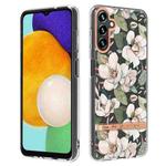 For Samsung Galaxy A14 5G Flowers and Plants Series IMD TPU Phone Case(Green Gardenia)