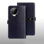 For Infinix Note 12 Pro 4G idewei Crocodile Texture Leather Phone Case(Dark Blue)
