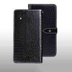 For Alcatel 1 Ultra idewei Crocodile Texture Leather Phone Case(Black)