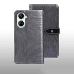 For Huawei nova 10 SE idewei Crocodile Texture Leather Phone Case(Grey)