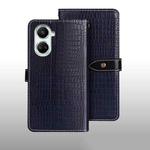 For Huawei nova 10 SE idewei Crocodile Texture Leather Phone Case(Dark Blue)