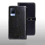 For vivo V21s idewei Crocodile Texture Leather Phone Case(Black)